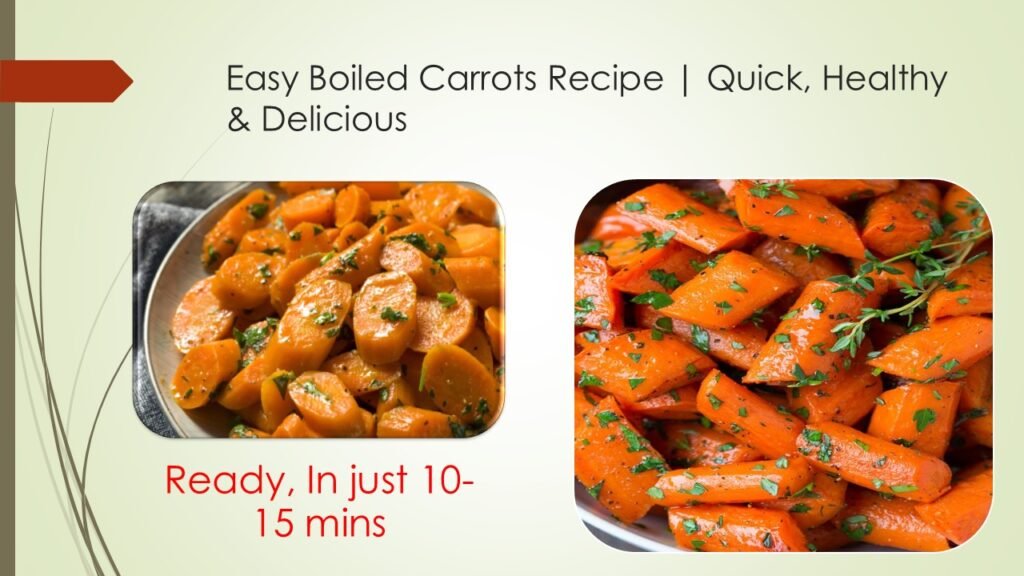 Learn how to make the perfect boiled carrots recipe in just minutes! A healthy, tasty side dish packed with vitamins. Simple steps for beginners!