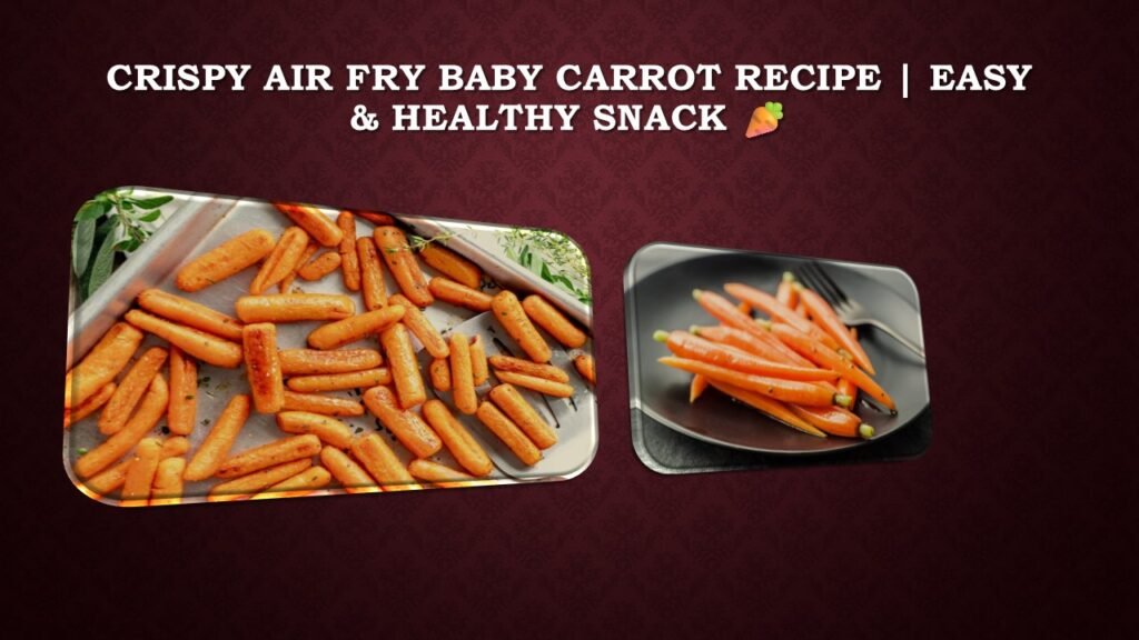 Try this easy air fry baby carrot recipe for a tasty, healthy snack! Quick to make, crunchy, and full of flavor. Perfect for all ages!