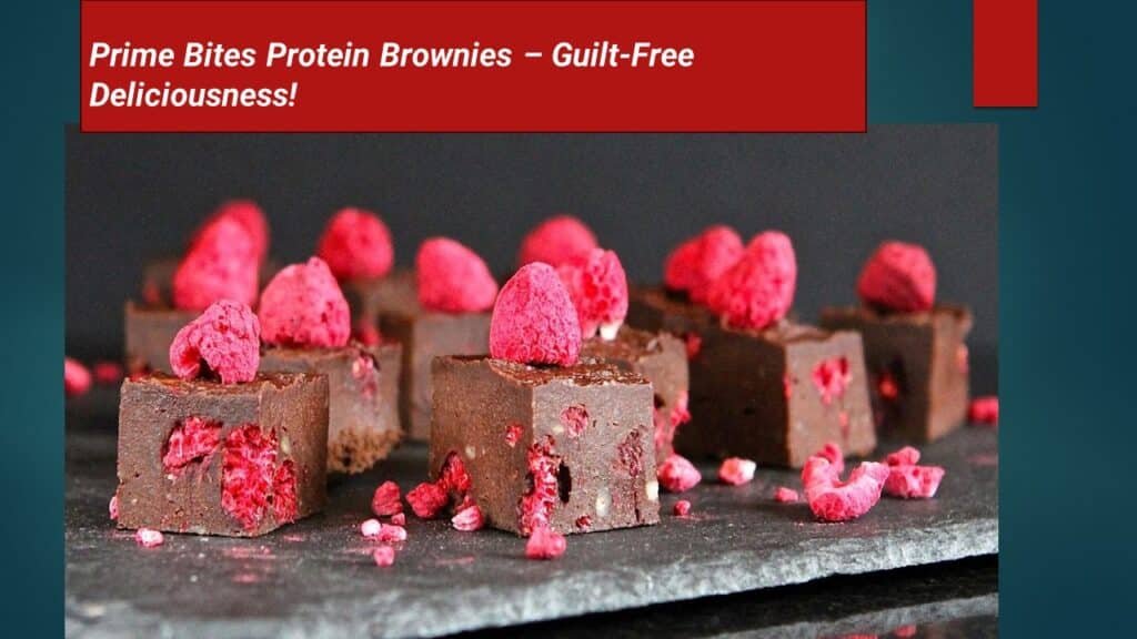 "Discover Prime Bites Protein Brownies! High-protein, low-sugar snacks that taste amazing. Perfect for post-workout or a healthy treat anytime!"