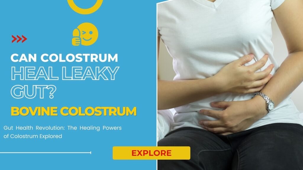 "Colostrum healed my gut: A natural supplement for restoring gut health, reducing inflammation, and improving digestion for a healthier, stronger gut."