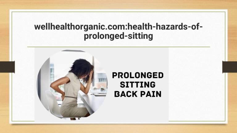 "Person practicing mindfulness while sitting at a desk, maintaining good posture with feet flat on the ground and back straight. A timer and water bottle are nearby as reminders for regular breaks. Background includes a standing desk and a poster promoting health tips for a more active workspace."