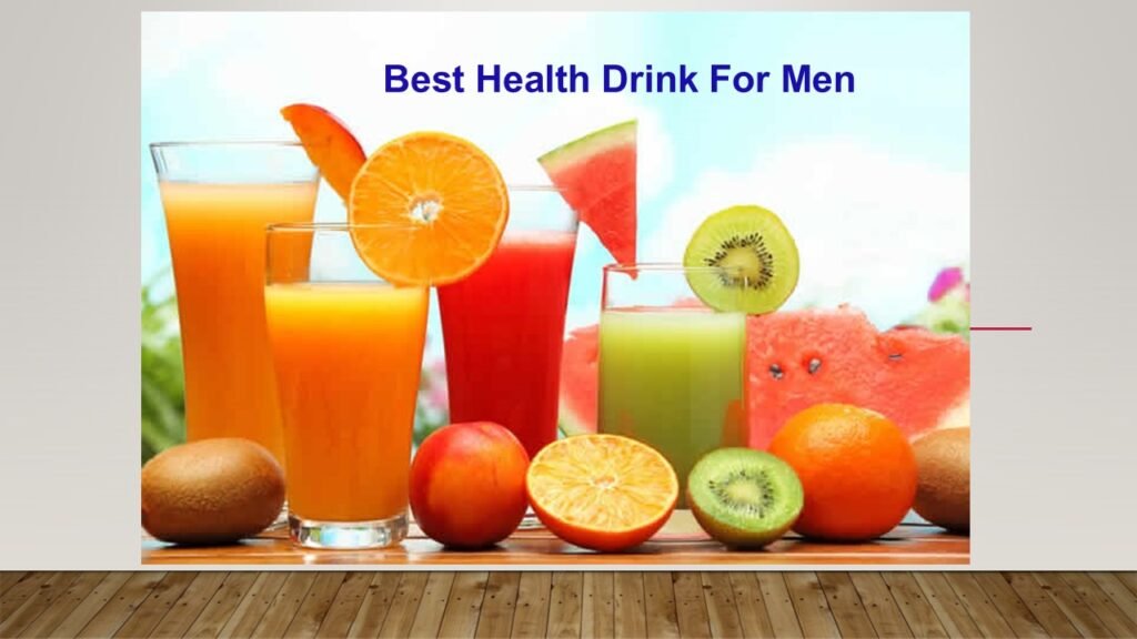 "Refreshing selection of the best health drink for men, packed with essential nutrients to boost energy, support muscle health, and improve overall wellness."